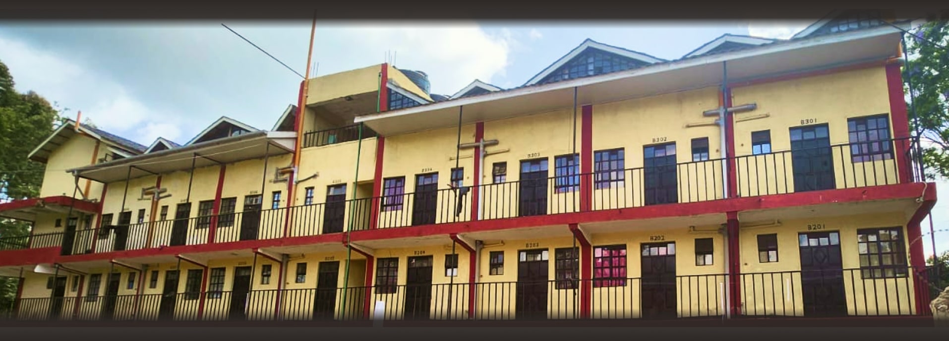 Front ciew of the hostel