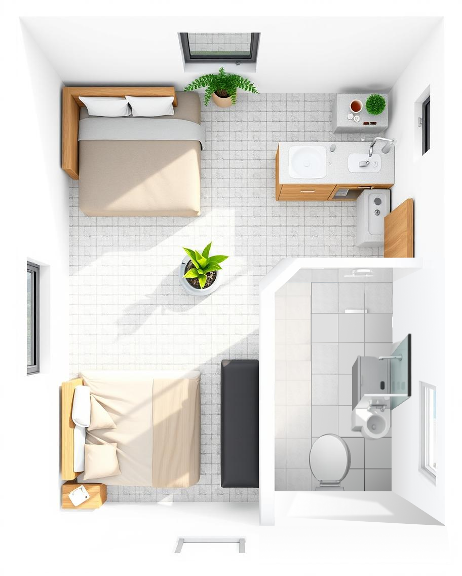 A design of the rooms madonna offers to understand how rooms look